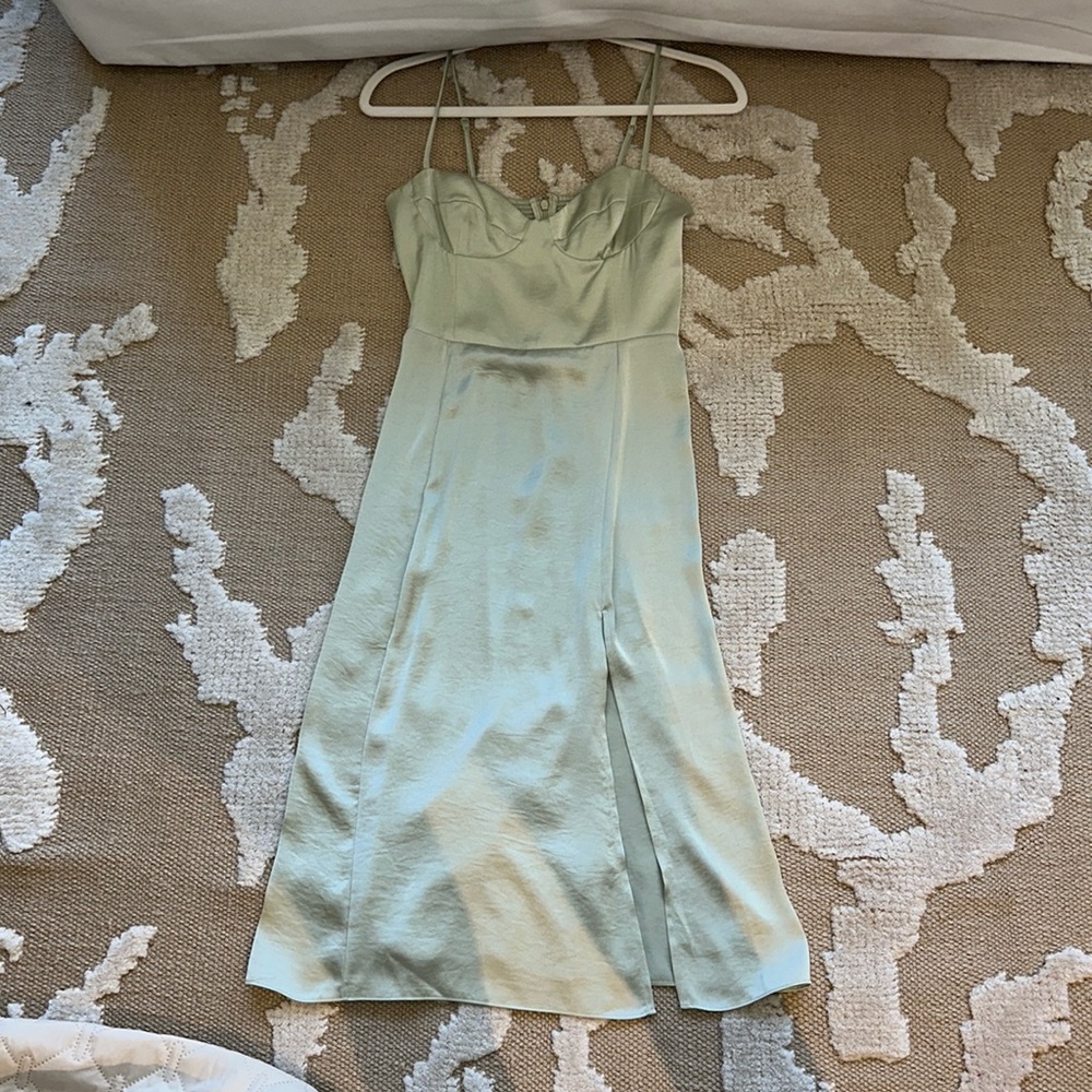 Aritzia Midi Slip Dress with Slit